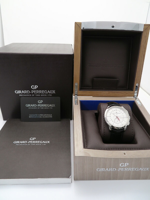 超高品質で人気の 裏スケ ジラールペルゴ 1966 デュアルタイム メンズ 裏スケ 自動巻き ブルガリ ジラールペルゴ 1966 Gmt 11 132 60 中古 Girard Perregaux 3月1日00 00 3月16日09 59まで 2タイムゾーン 18年購入 6ヶ月保証 B01w H04a