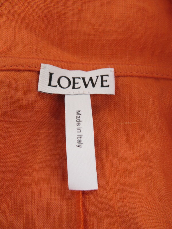 Loewe 高山質店 時計 フーデッドドレス レディース イタリア製 ロエベ リネン長袖ワンピース Size36 Sfa レディース 1週間保証 中古 高山質店