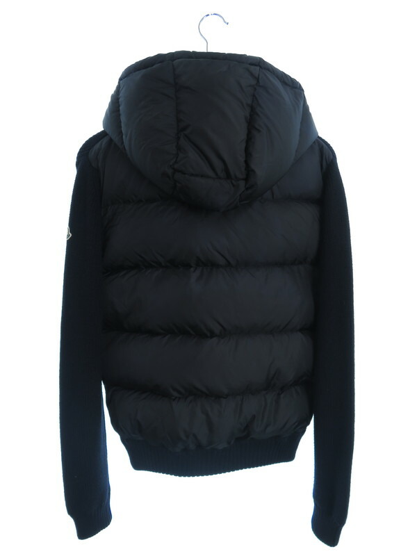 Moncler ルーマニア製 Sizem 15 アウター メンズ モンクレール Maglione Tricot Cardigan ニット切替ダウンジャケット パーカー Sizem 15 メンズ パーカー 1週間保証 中古 高山質店