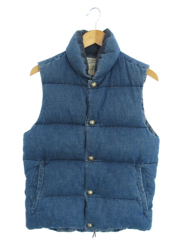 高速配送 Remi Reliefe The Golden State コンチョボタン ペイズリー レミレリーフ デニムダウンベスト Sizem メンズ 1週間保証 中古 独創的 Josenopolis Mg Gov Br