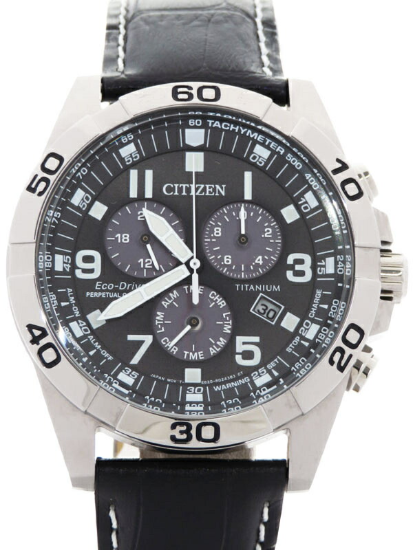 Citizen 年購入 海外モデル シチズン エコドライブ クロノグラフ B 14h メンズ ソーラークォーツ 1週間保証 中古 Filmsdeculfrancais Com