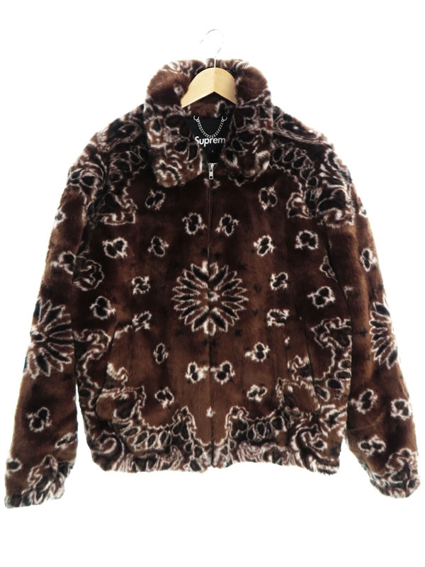 Supreme Bandana Faux Fur Bomber Jacket アウター シュプリーム フェイクファーボンバージャケット Sizel 21ss メンズ ジャンバー 1ウィーク引き請ける 中古 Pghintheround Com