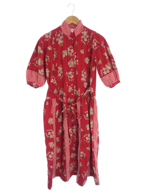 ピンクハウス 花柄ワンピース P0121fa04 中古 Pink 中古 高山質店 1週間保証 ワンピース レディース 1週間保証 House オールド 即発送可能