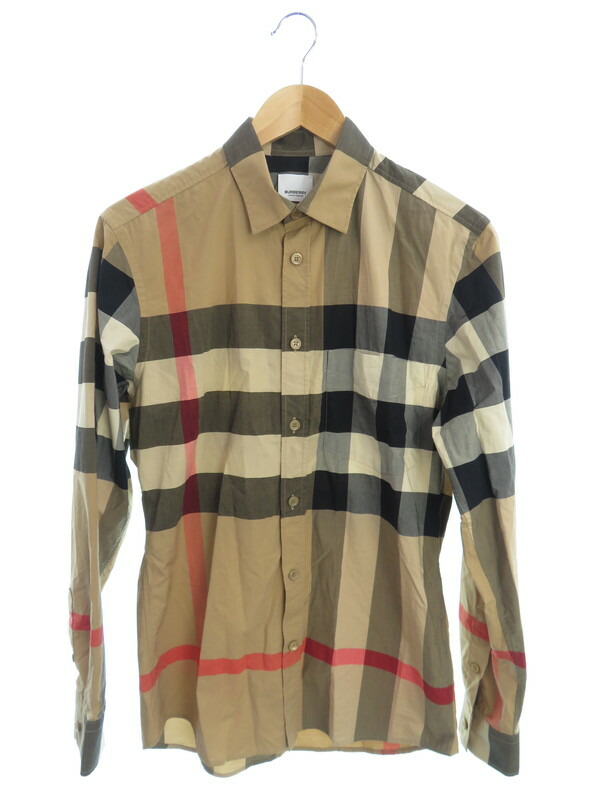 お礼や感謝伝えるプチギフト 1週間保証 中古 メンズ P S Size 長袖シャツ Burberry トップス バーバリー チェック柄 カジュアルシャツ Esehotel Lt