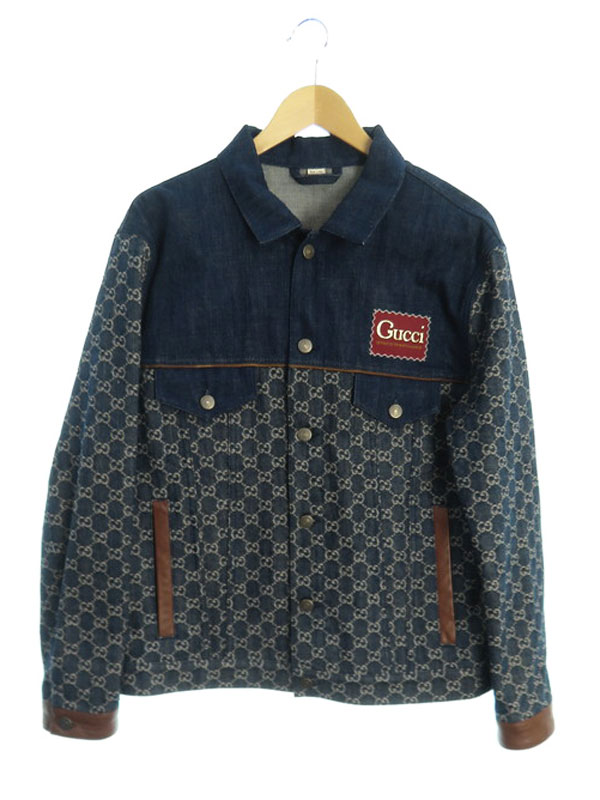 GUCCI 刺繍ロゴ デニムジャケット GUCCI - グッチ GUCCI ジャケット デニムジャケット Gジャン