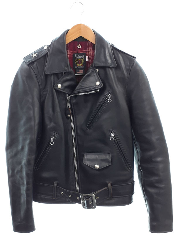 schott ワンスター　613UHT サイズ38 中古美品 schott ショット 613 ワンスター ダブル ライダース レザー