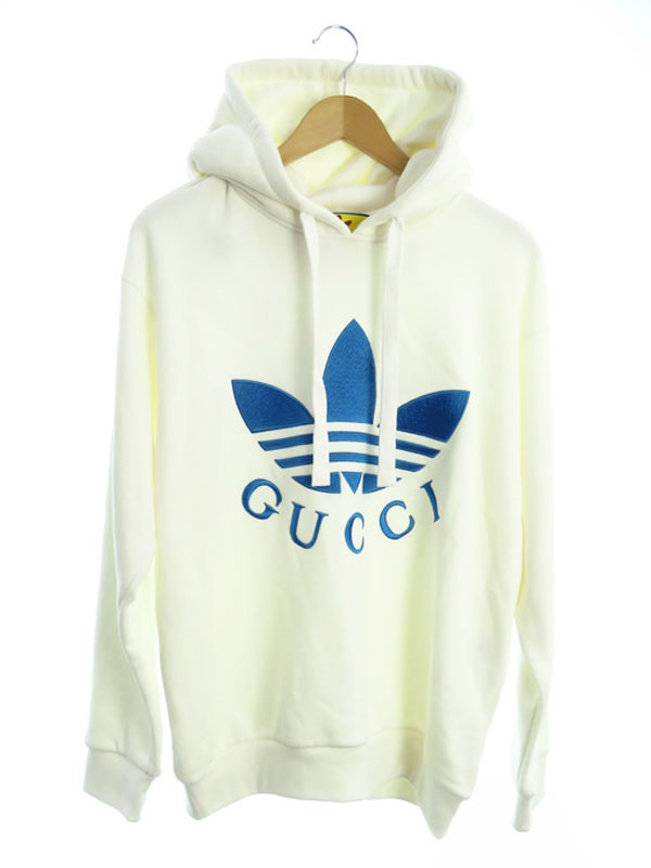 ケン　GUCCI アディダス コラボ スウェット M 値下げ！GUCCI adidas グッチ アディダス コラボ パーカー