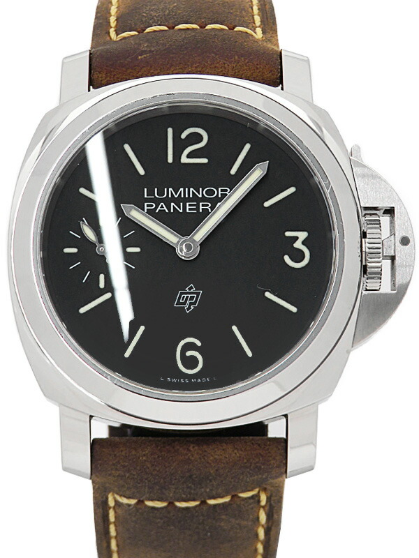 値下げ中！PANERAI パネライ 腕時計 ルミノール ベース PAM00112 PANERAI ルミノールベース PAM00112 手巻き SSx黒革 バック
