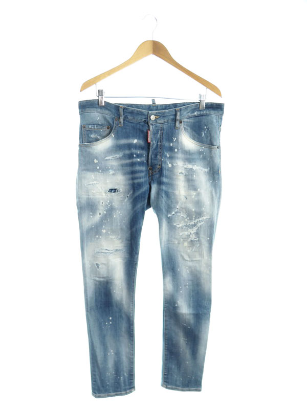 美品 ディースクエアード S74LB0993 SKATER JEAN 48 楽天市場】DSQUARED2 ディースクエアード スケーター ジーンズ
