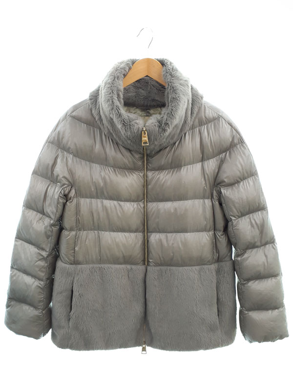 【楽天市場】【HERNO】ヘルノ『フェイクファー切替 ダウンジャケット size44』PI1123D-12017-9406 レディース 1週間 ...