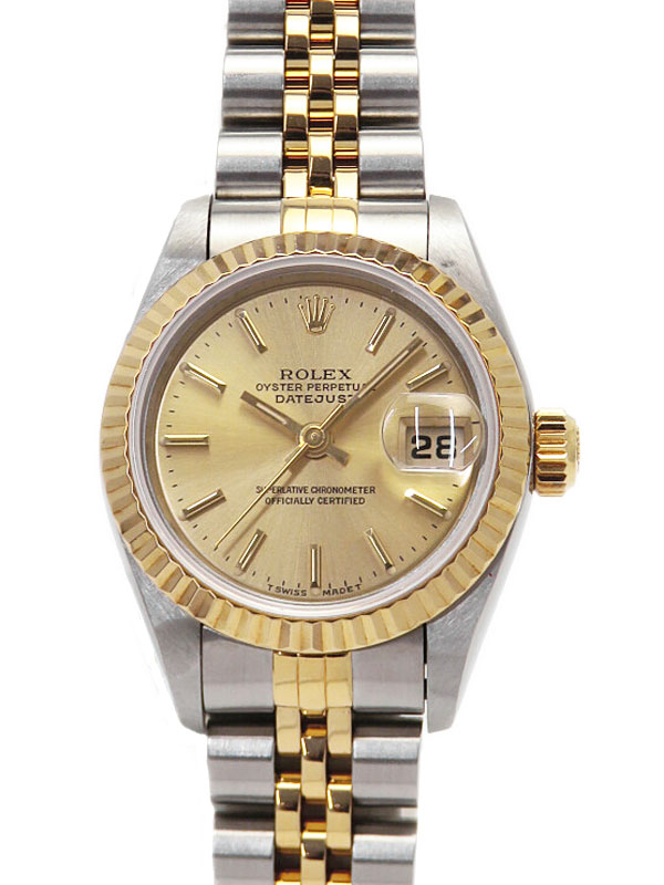 ROLEXロレックス デイトジャスト 69173Gダイヤ10P自動巻 S番 楽天市場】【ROLEX】ロレックス デイトジャスト T番 10Pダイヤ