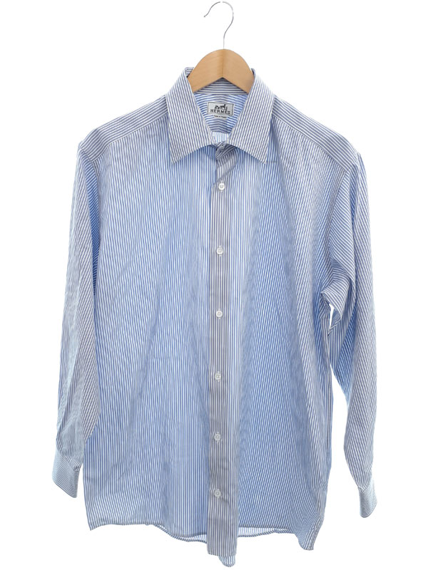 HERMES シャツ 39 HERMES（エルメス）カジュアルシャツ 紫 サイズ:37(XS位) メンズ