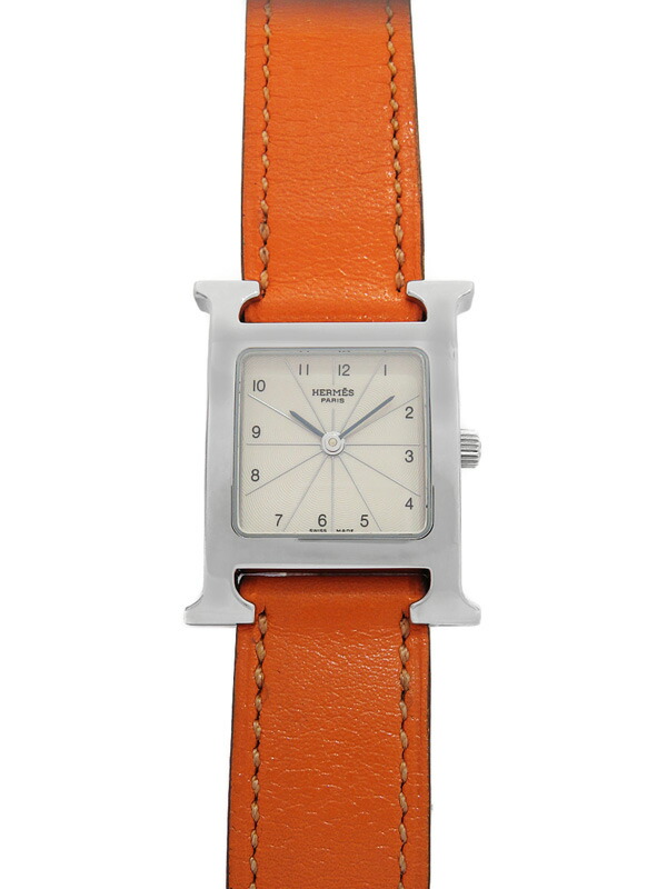 ※電池交換済 HERMES Hウォッチ PM 25mmドゥブルトゥール 電池交換済 HERMES Hウォッチ PM 25mmドゥブルトゥール - メルカリ