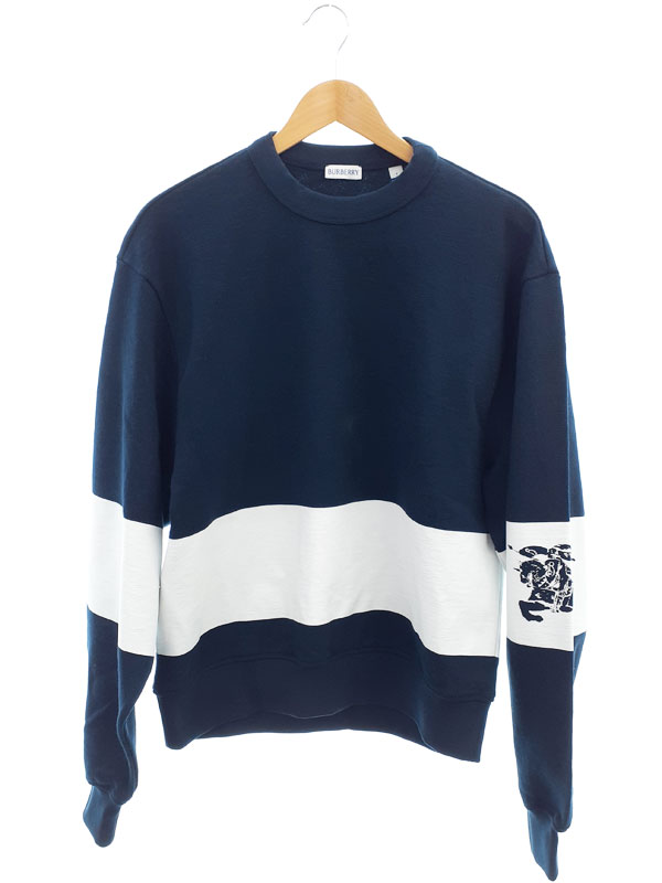 バーバリー　スウェット 楽天市場】BURBERRY EKD STRIPE COTTON SWEATSHIRT 80918891 SIZE-L