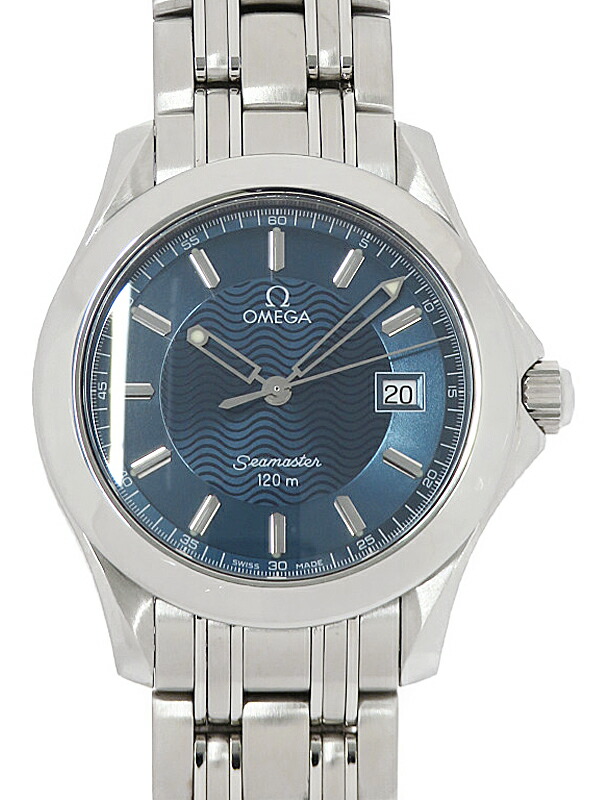 オメガ OMEGA 2511.52 シーマスター120 デイト クォーツ メンズ オメガ シーマスター 120 クォーツ 2511.52 ブラック メンズ 時計