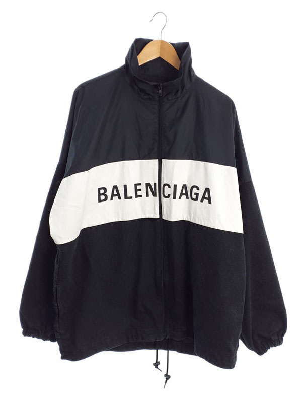 未使用★BALENCIAGA ブルゾン　44 ホワイト×ブラック　バレンシアガ 未使用☆BALENCIAGA ブルゾン 44 ホワイト×ブラック バレンシアガ