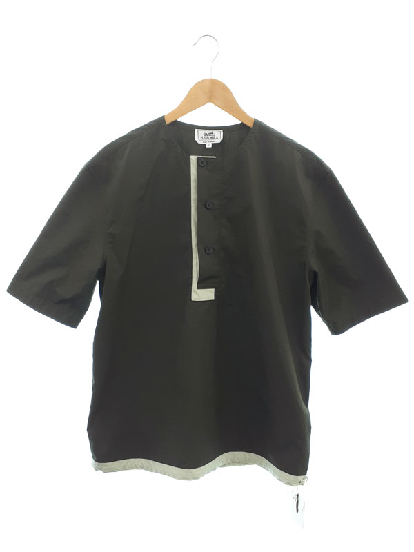 HERMES シャツ 39 HERMES（エルメス）カジュアルシャツ 紫 サイズ:37(XS位) メンズ