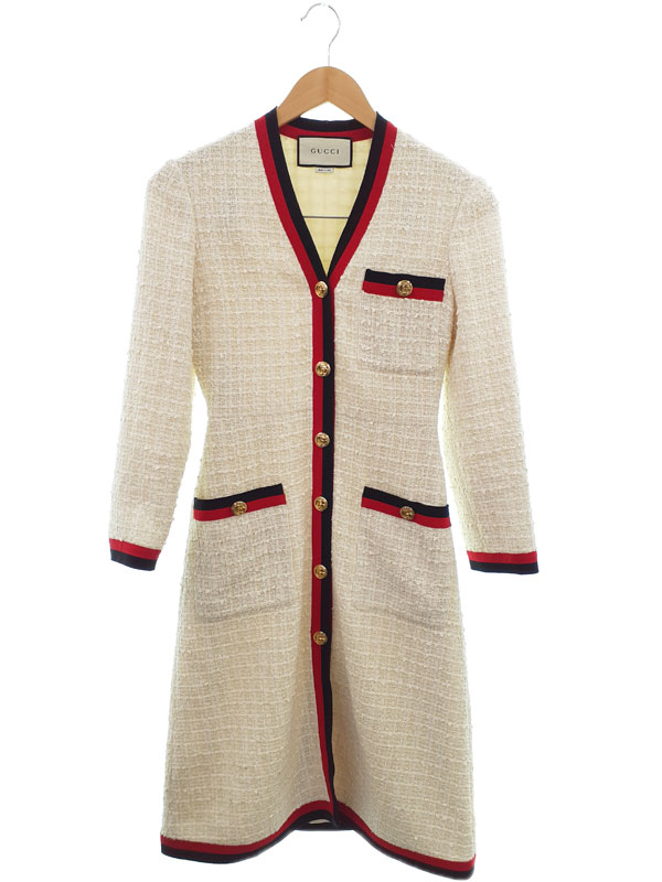 楽天市場】【グッチ】Gucci 18AW ツイード チェックワンピース 530704
