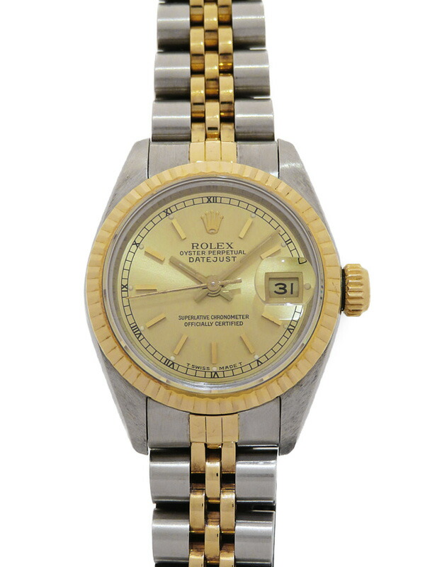 楽天市場】【ROLEX】ロレックス デイトジャスト T番 10Pダイヤ 69173G