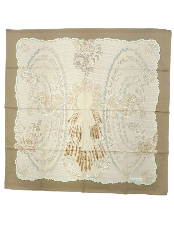 楽天市場】エルメス カレ90 Doigts de Fee 妖精の指・スカーフ