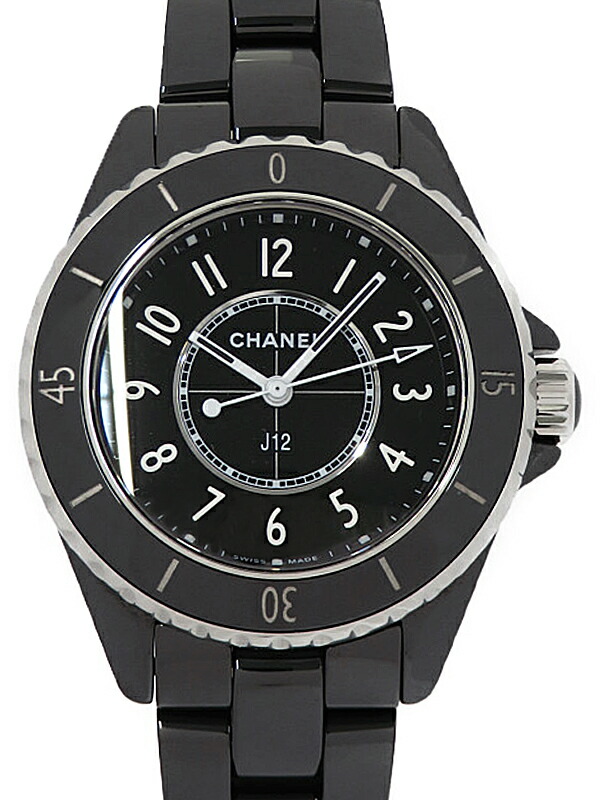 【激レア】CHANEL　シャネル　J12　レザーベルト　革ベルト　33mm 激レア】CHANEL シャネル J12 レザーベルト 革ベルト 33mm - メルカリ