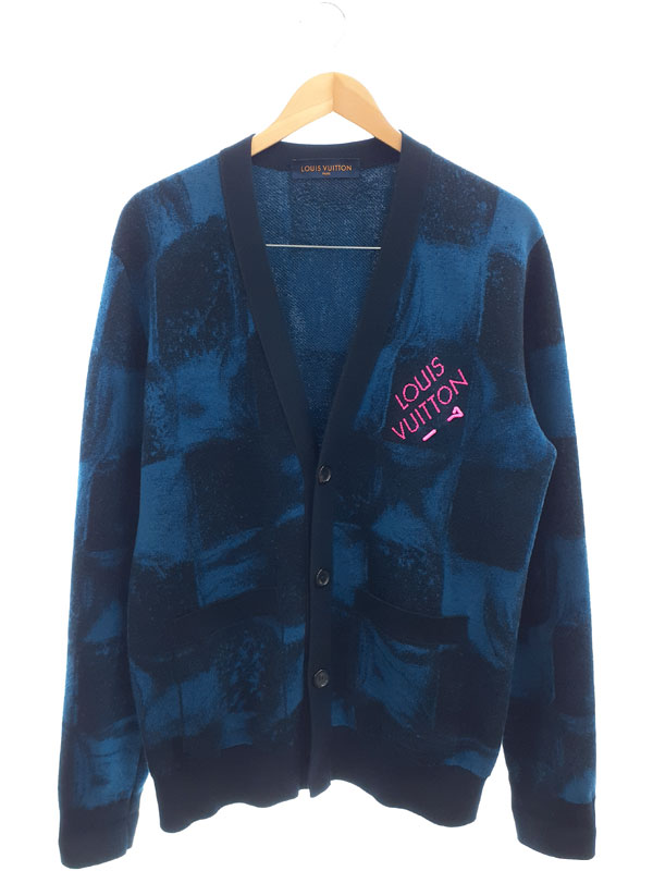 【LOUIS VUITTON】ルイヴィトン『ダミエ カーディガン sizeS』RM212M ET6 HLN08W メンズ 1週間保証【中古】