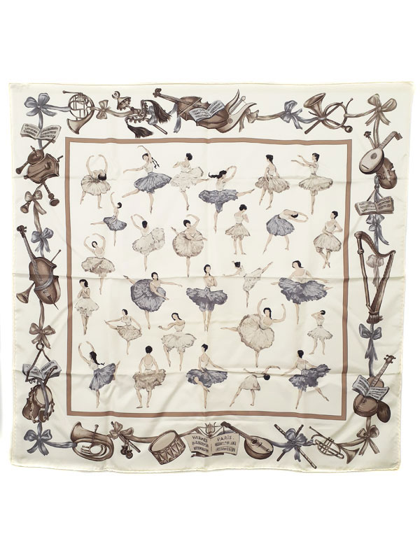 楽天市場】【エルメス】Hermes カレ90 シルク プリーツ スカーフ ラ