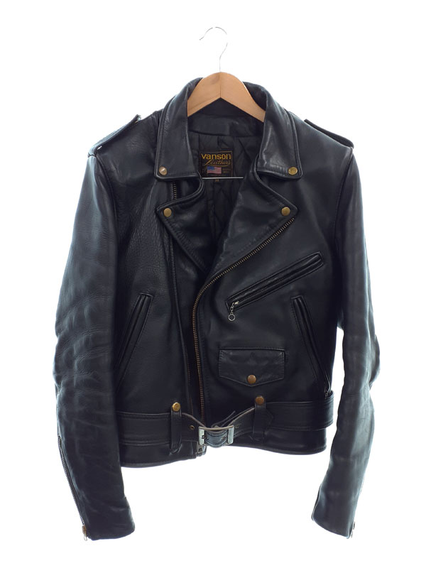 vanson ライダーズジャケット 楽天市場】【VANSON】バンソン『レザーライダースジャケット size38