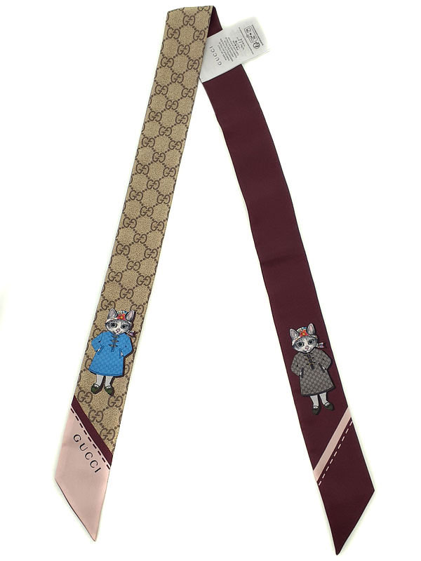 楽天市場】未使用 限定品 グッチ ヒグチユウコ コラボ スカーフ 90cm