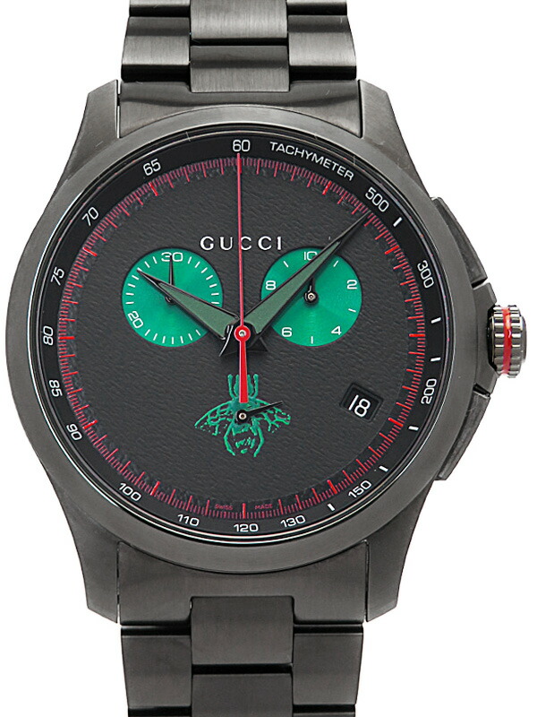 GUCCI 5500 CHRONO ブラック 楽天市場】【GUCCI】グッチ 5500 クロノグラフ トリプルカレンダー