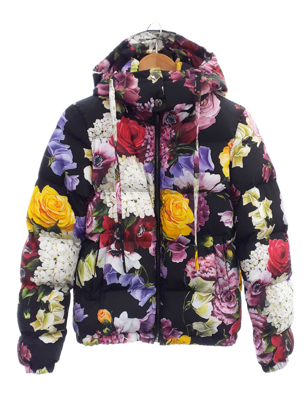 【Dolce＆Gabbana】ドルチェアンドガッバーナ『花柄 中綿ジャケット size36』F9N34T/FSSIR レディース ブルゾン 1週間保証【中古】