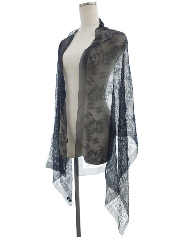 CHANEL シャネル　コットンパレオ　ストールスカーフ　ヴィンテージ CHANEL シャネル コットンパレオ ストールスカーフ ヴィンテージ