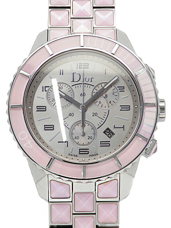 ディオール　オクタゴン　コンビ　CDロゴ　腕時計　ボーイズ　グレー文字盤 ディオール オクタゴン コンビ CDロゴ 腕時計 ボーイズ グレー文字盤