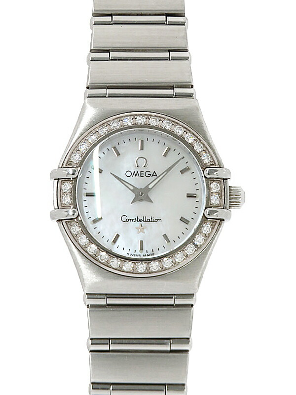 楽天市場】【緑屋質屋】オメガ コンステレーションミニ ダイヤベゼル