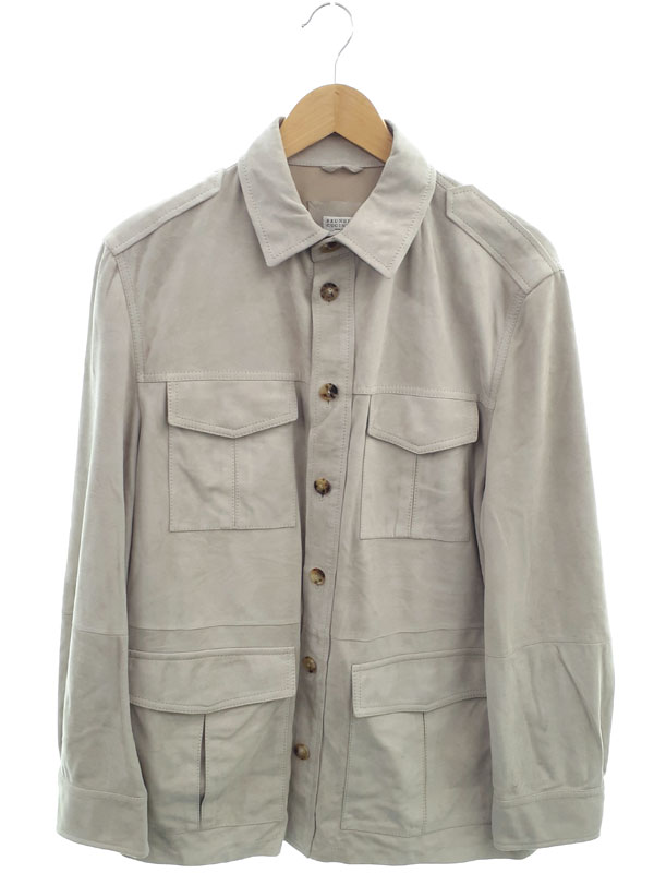 楽天市場】【中古】 Brunello Cucinelli ブルネロクチネリ ﾘﾈﾝ ｼﾞｬｹｯﾄ