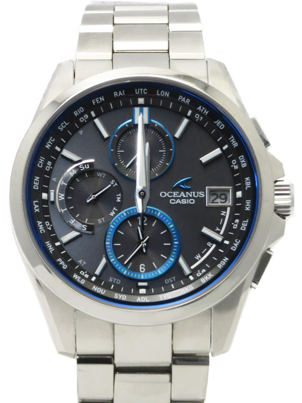 【CASIO】カシオ『OCEANUS オシアナス クラシックライン』OCW-T2600-1AJF メンズ ソーラー電波クォーツ 1ヶ月保証【中古】