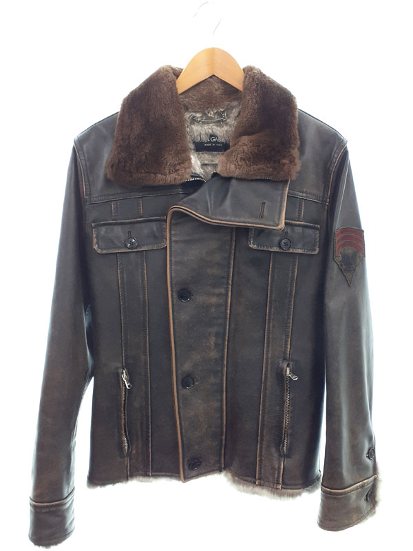 楽天市場】Dolce&Gabbana Wolf Hood Bomber Jacket G9JK0Z G7LRZ