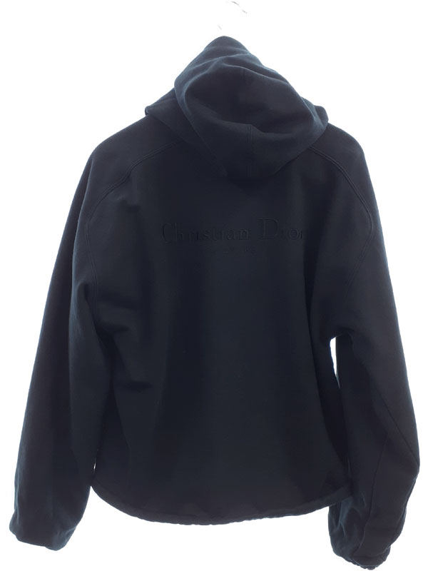 【Dior Homme】ディオールオム『リバーシブル バックロゴ スウェット オブリーク ジップアップパーカー sizeM』313J232A0531 メンズ 1週間保証【中古】