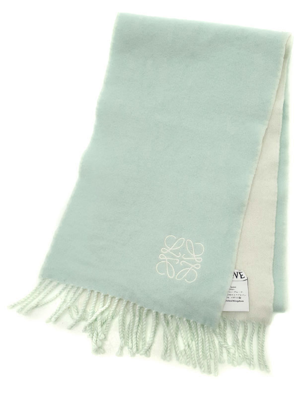 楽天市場】【中古】ロエベ LOEWE アナグラム マフラー リバーシブル