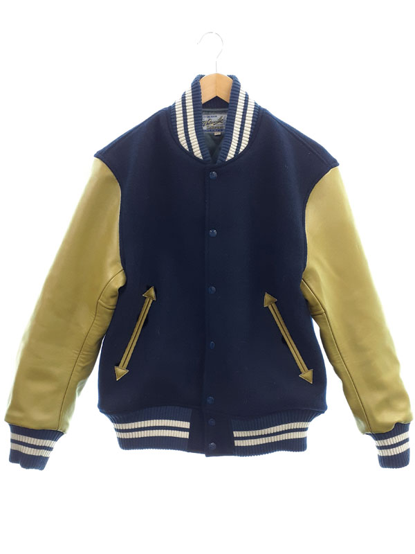 【WHITESVILLE】ホワイツビル『WOOL MELTON AWARD JACKET size38』WV15807 メンズ スタジャン 1週間保証【中古】