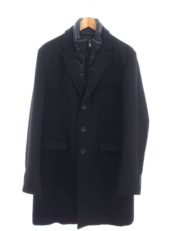 【HERNO】ヘルノ『中綿入り カシミヤ チェスターコート size50』CA0091U-38020-9300 メンズ 1週間保証【中古】