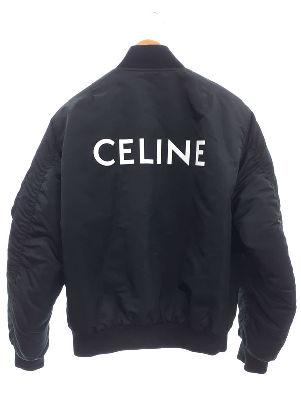 【CELINE】セリーヌ『バックロゴ ボンバージャケット size46』2W426396E メンズ ブルゾン 1週間保証【中古】