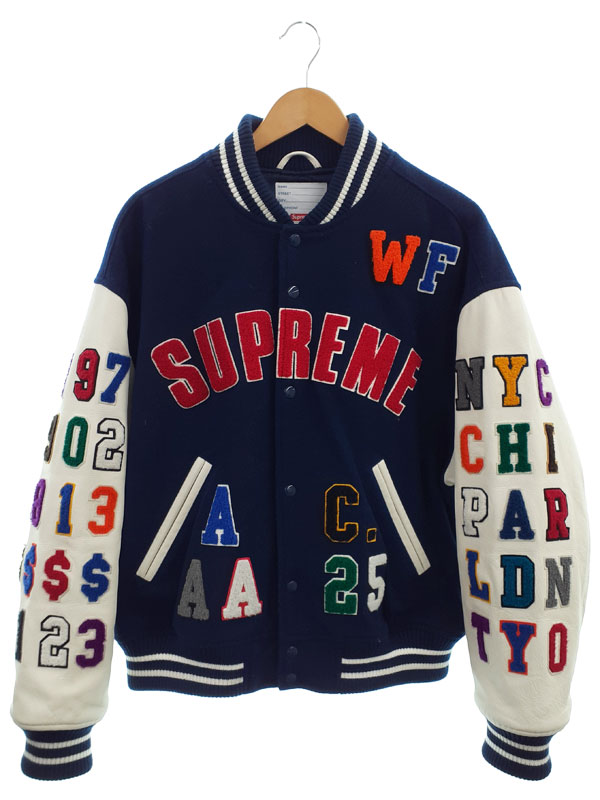 楽天市場】【中古】Ron Herman×Schott「VARSITY」 スタジャン ブラック