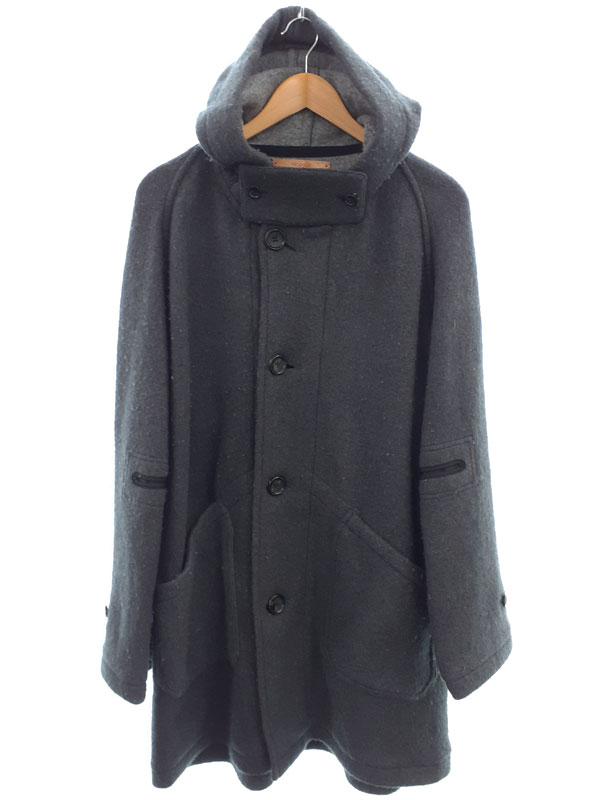 『NICENESS ナイスネス リミテッドコレクション ウール×カシミヤ フード付き コート sizeM』NN-C01WCAF21-CH メンズ 1週間保証【中古】