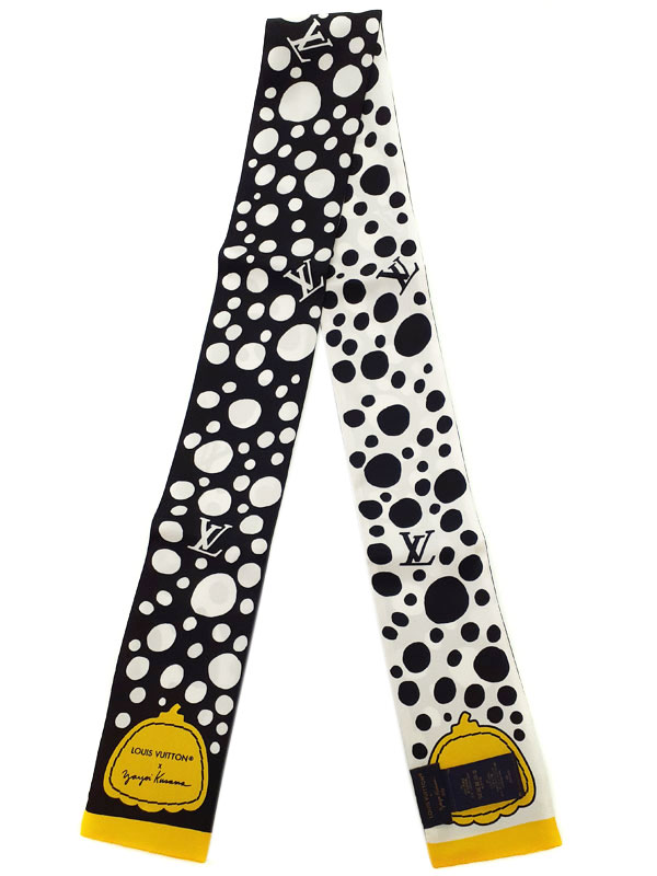 【LOUIS VUITTON】ルイヴィトン『LV × YK バンドー・インフィニティドット 草間彌生』M78291 レディース スカーフ 1週間保証【中古】