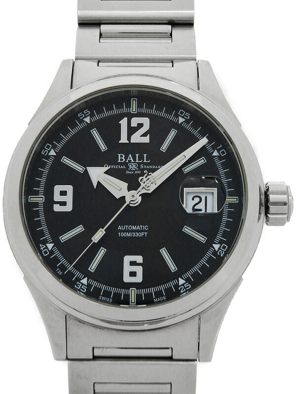 【BALL】ボールウォッチ『ストークマン レーサー』NM2088C-SJ-BKWH メンズ 自動巻き 1ヶ月保証【中古】 54,468円