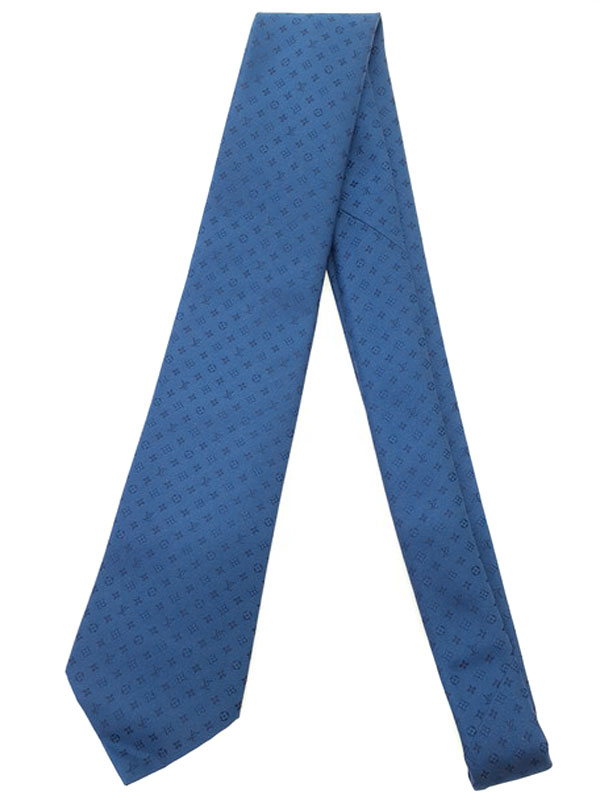 【LOUIS VUITTON】ルイヴィトン『ネクタイ・ネオ モノグラミッシム』M75988 メンズ 1週間保証【中古】