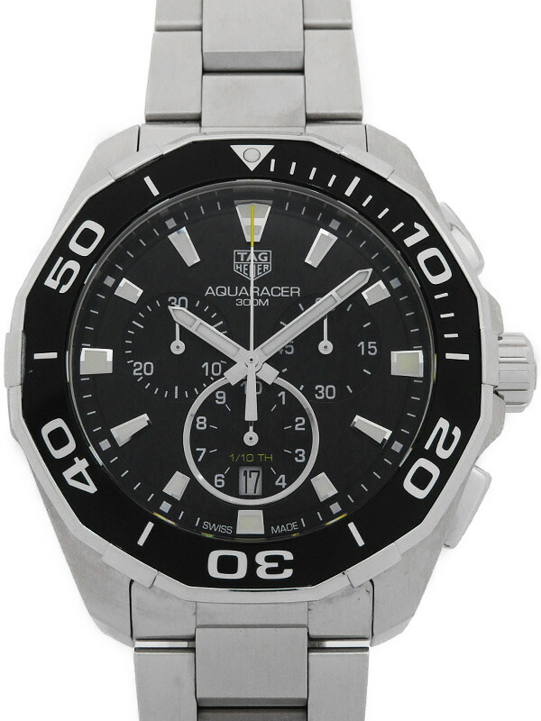 【TAG Heuer】タグホイヤー『アクアレーサー クロノグラフ 300m 43mm』CAY111A.BA0927 メンズ クォーツ 3ヶ月保証【中古】