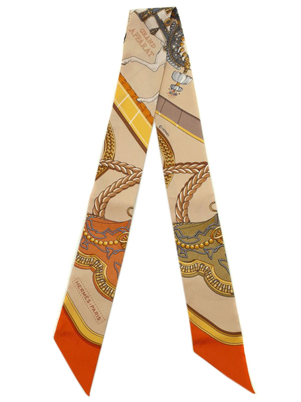 【HERMES】エルメス『ツイリー GRAND APPARAT グラン・アパラ』レディース スカーフ 1週間保証【中古】