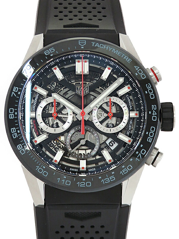 【TAG Heuer】タグホイヤー『カレラ キャリバー ホイヤー02 クロノグラフ』CBG2A10.FT6168 メンズ 自動巻き 6ヶ月保証【中古】